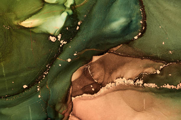 酒精墨水的艺术。混合液体颜料。现代、抽象的彩色背景、壁纸。大理石纹理。半透明的颜色图片下载