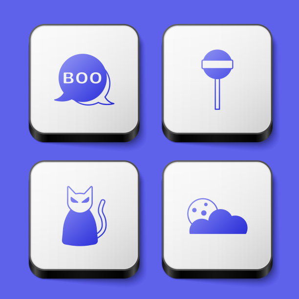 设置boo speech bubble棒棒糖黑猫和图片下载