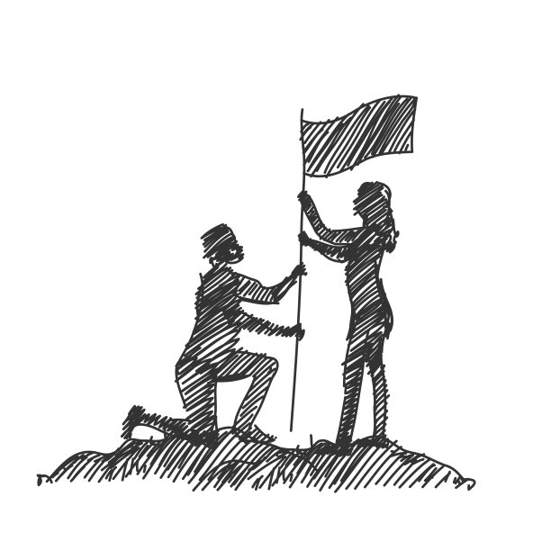 商业人，成功，团队合作，伙伴关系的概念向量图片下载