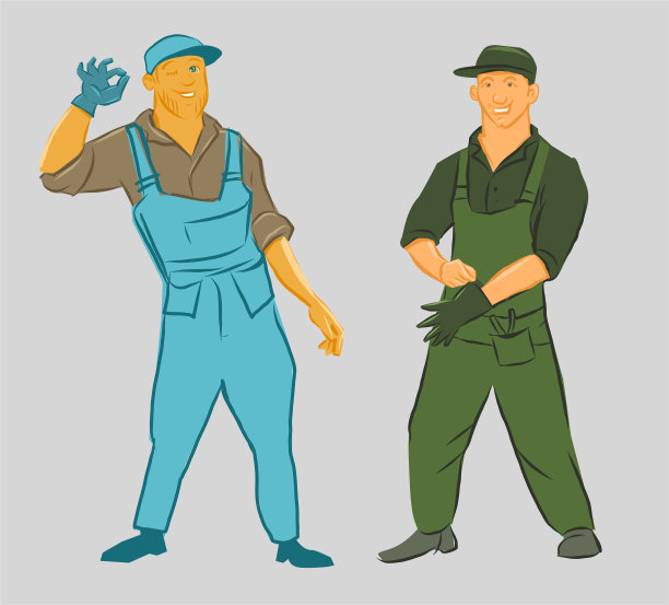 两个维修技术员图片下载