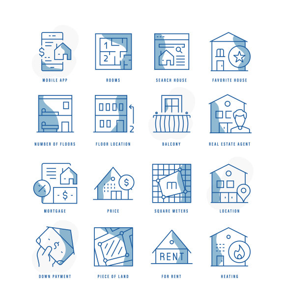 房地产应用程序图标图片下载
