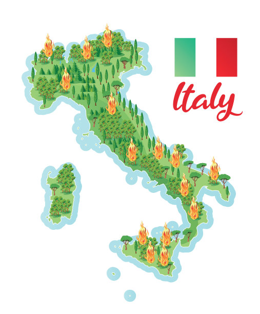 意大利地图图片下载