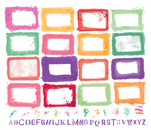 设计师矢量收集，手绘，扫描和跟踪Grunge纹理图片下载