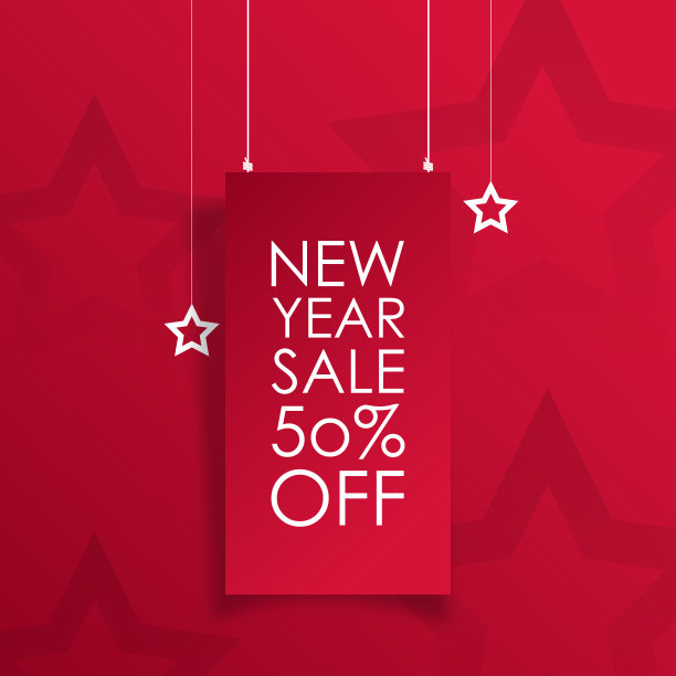 新年销售横幅概念广告，横幅，传单和传单。矢量插图。图片下载