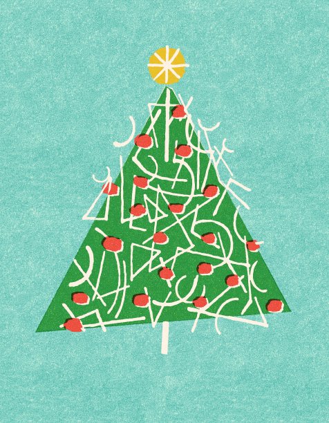 抽象的圣诞树图片下载