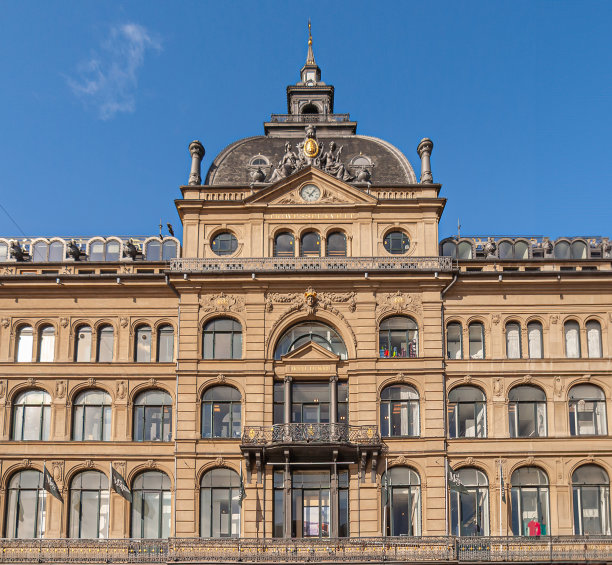 丹麦哥本哈根，Le Grand Magasin的顶层特写图片下载