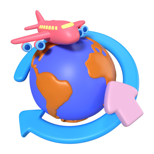 世界交付3D插图图标图片下载