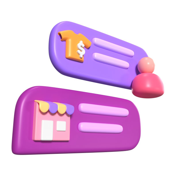 卖家聊天3D插图图标图片下载