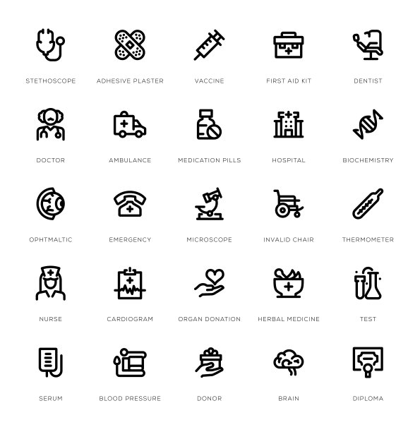 医疗线图标设置图片下载