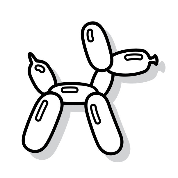 气球动物涂鸦图片下载