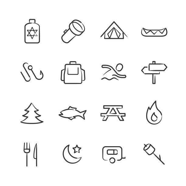野营Icons-Sketchy系列图片下载