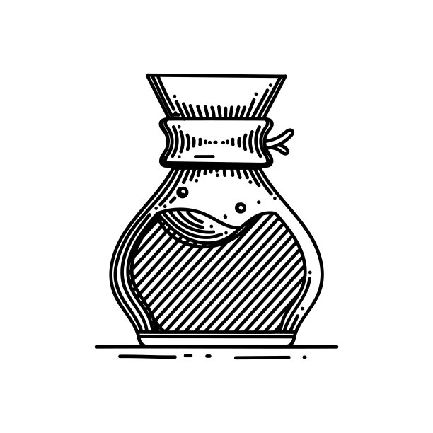 咖啡壶线图标，草图设计，像素完美，可编辑的笔画。咖啡，咖啡休息，咖啡馆。图片下载