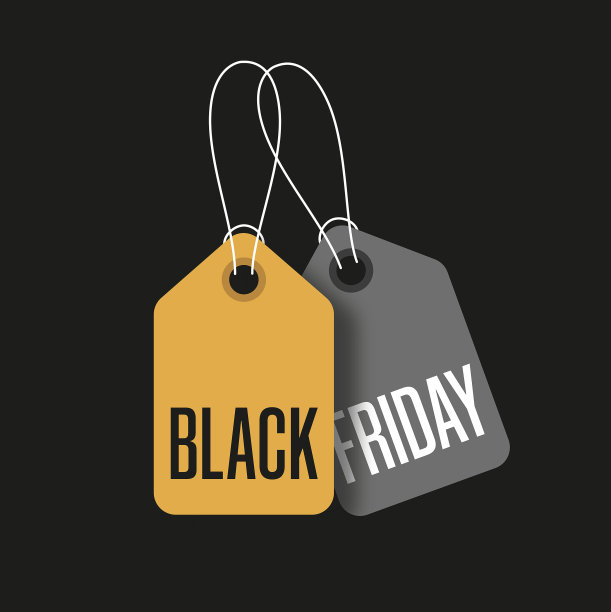黑色星期五销售标签设计图片下载