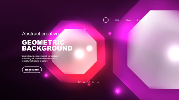 抽象背景登陆页玻璃几何图片下载