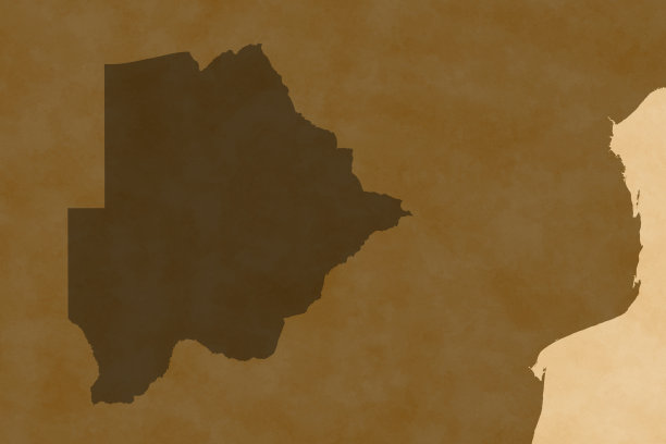 博茨瓦纳非洲地图系列，旧纸图片下载