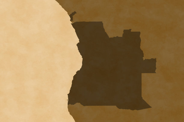 安哥拉非洲地图系列，旧纸图片下载