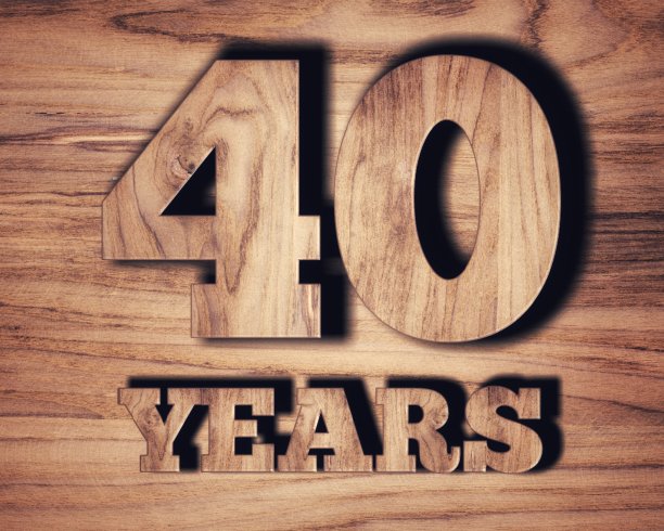 数字文字40四十年木纹木纹背景图片下载
