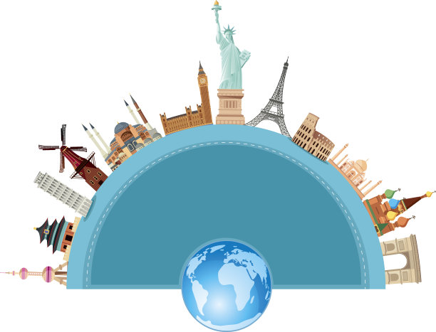 世界旅游符号图片下载