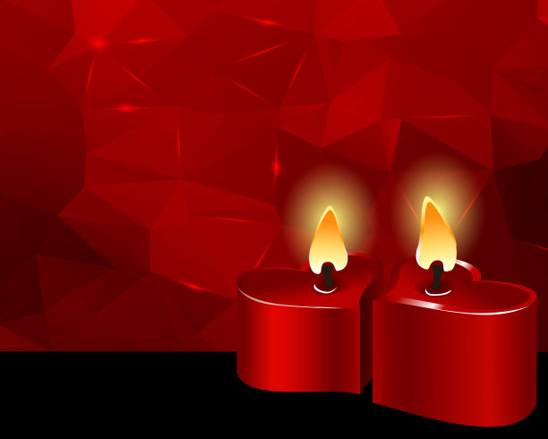 红色的蜡烛图片下载