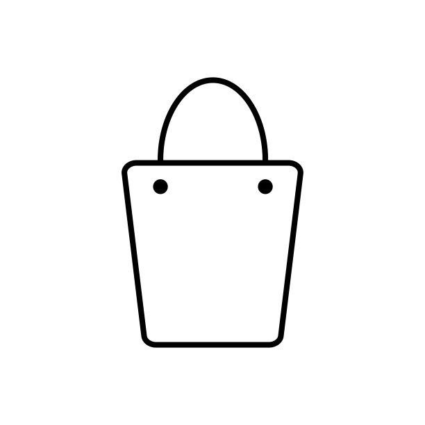 纸袋店图标矢量设计模板图片下载