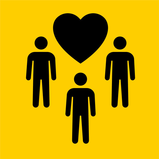 有心形图标的人图片下载