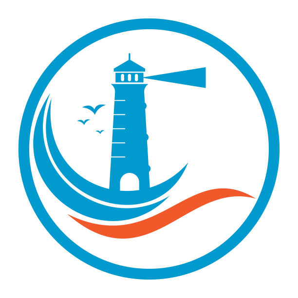 灯塔矢量标志设计图片下载