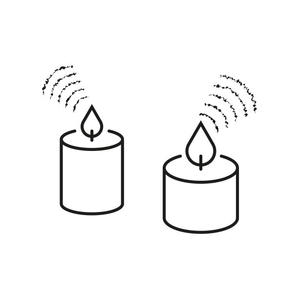小蜡烛图标集。矢量插图。每股收益10。图片下载