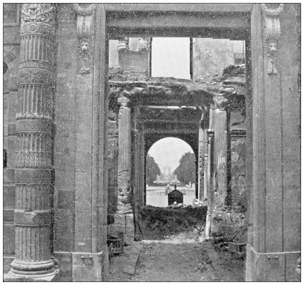 巴黎和法国的古董旅行照片:杜伊勒里宫遗址图片下载