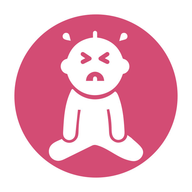 哭泣的孩子悲伤宝宝贴纸图片下载