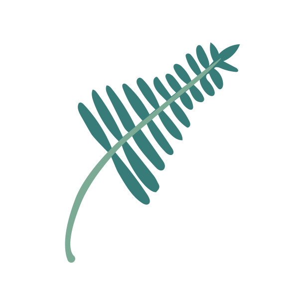 装饰性手绘平面花叶图片下载