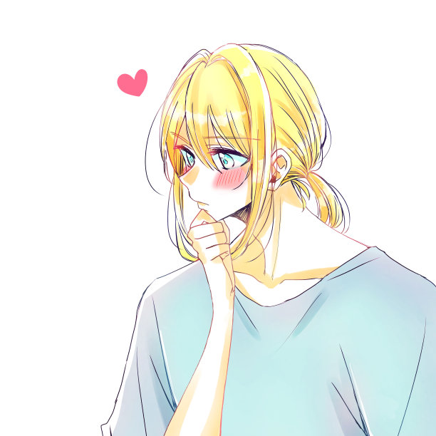 爱上金发美女的酷男图片下载