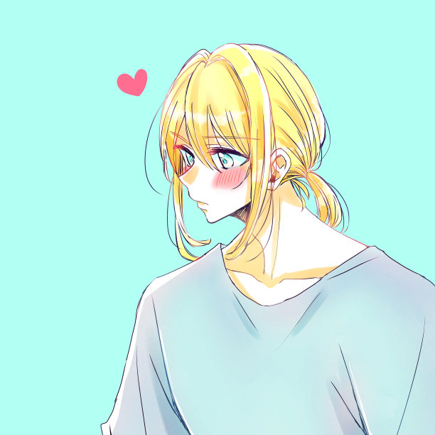 爱上金发美女的酷男图片下载