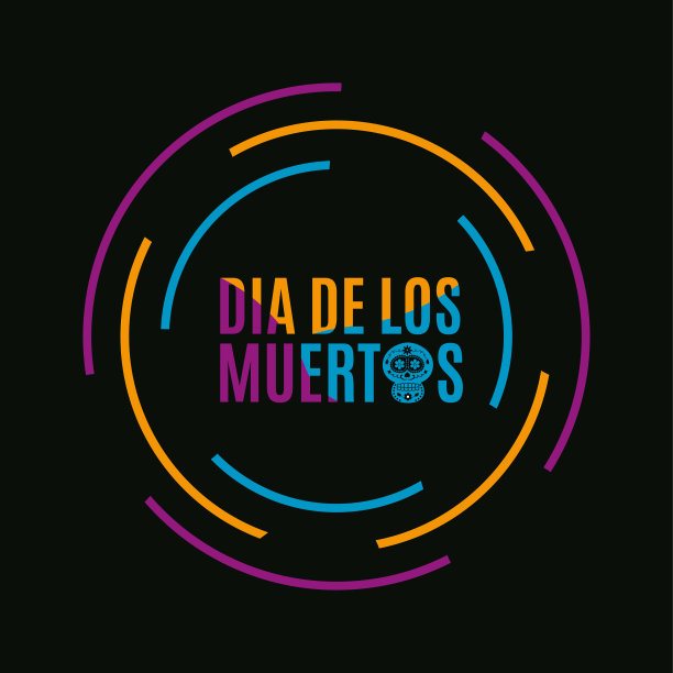 亡灵节。亡灵节卡片，海报。向量图片下载