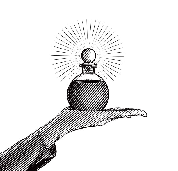 手持精油瓶图片下载