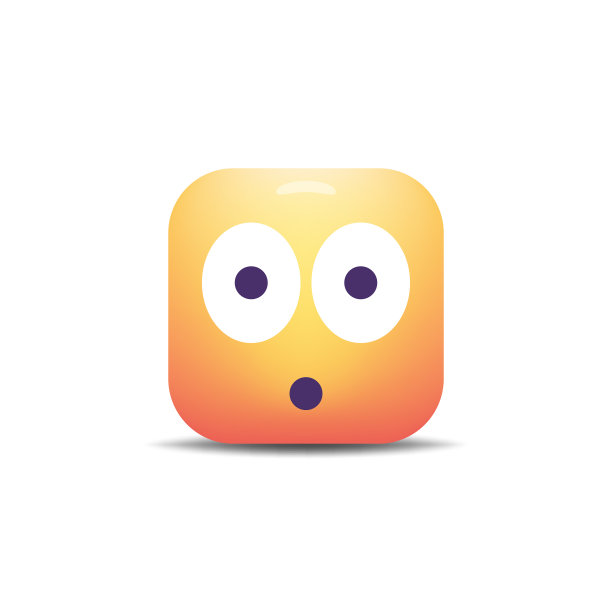 表情方块形状可爱的颜色和阴影效果图片下载