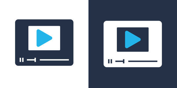 媒体播放器图标。固体图标矢量插图。用于网站设计，logo, app，模板，ui等。图片下载