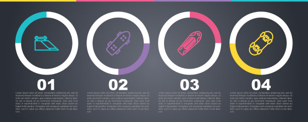 设置线滑板公园滑板甲板和图片下载