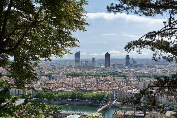 法国里昂CBD全景图图片下载