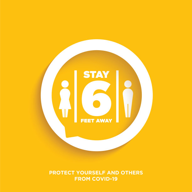 关于冠状病毒或Covid-19病媒插图的警告标志图片下载