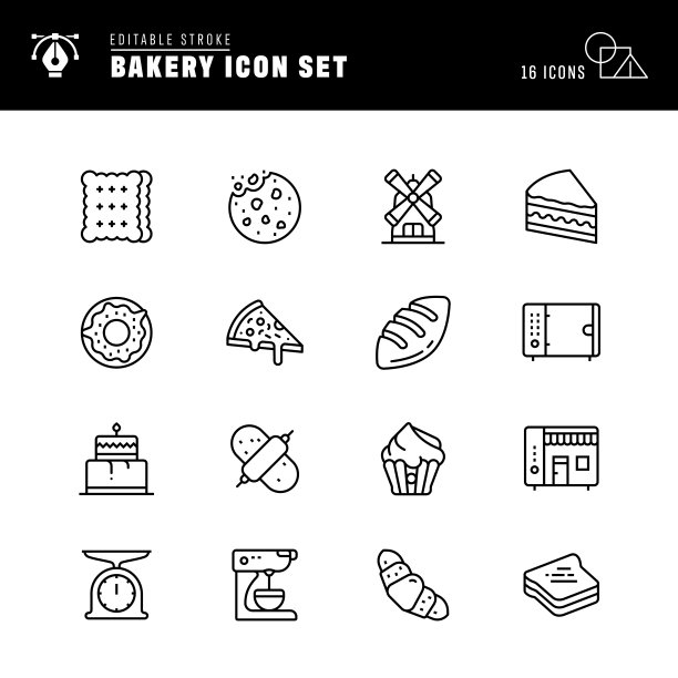 面包店行图标图片下载