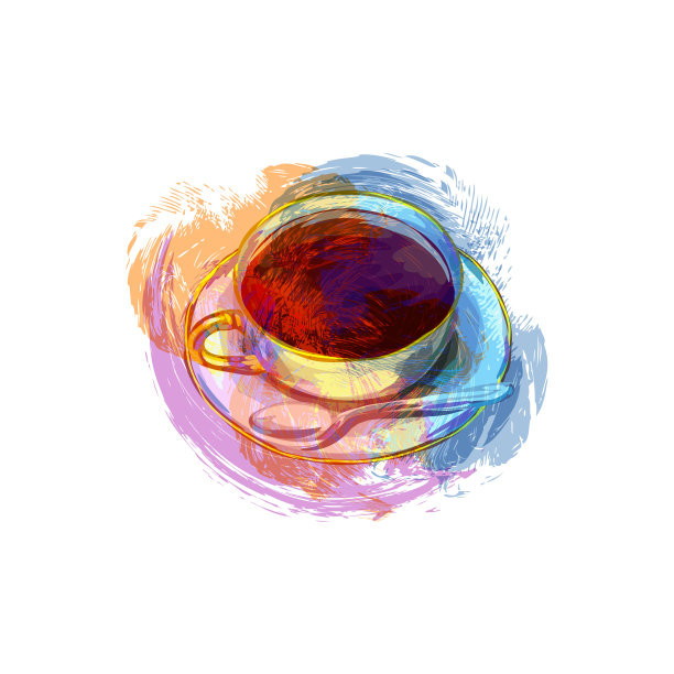 咖啡杯突图片下载