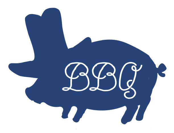 带牛仔帽和头巾的烧烤猪或猪家畜图片下载