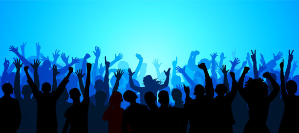 人群(人已经完成-一个剪切路径隐藏了腿)图片下载