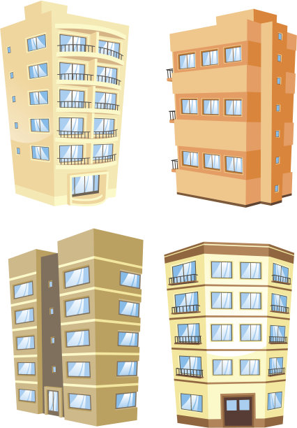 Building大厦tower公寓condo结构home house set 5图片下载