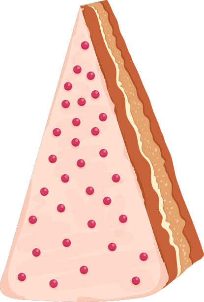 一块有甜奶油糖霜的蛋糕图片下载