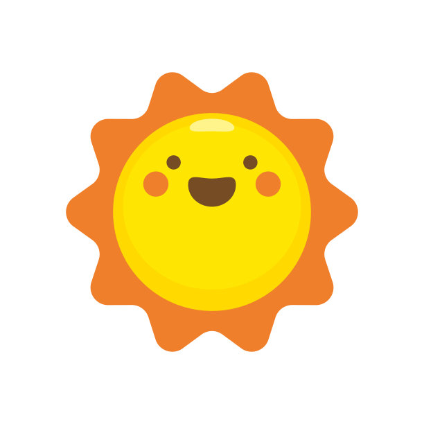 阳光可爱的表情符号图片下载