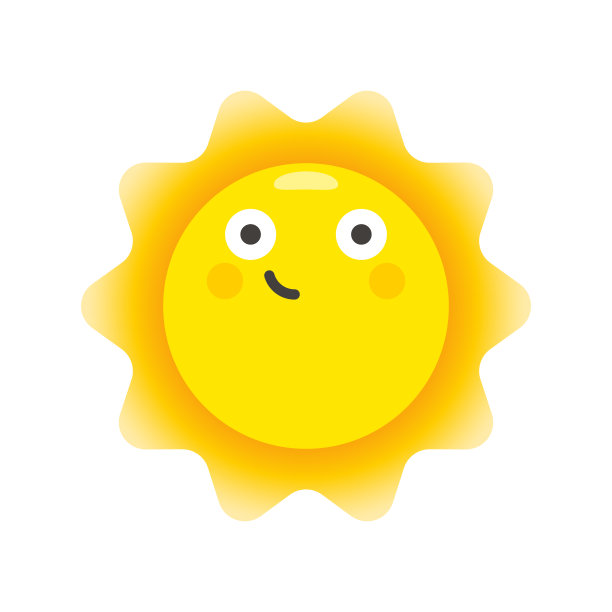 阳光可爱的表情符号图片下载