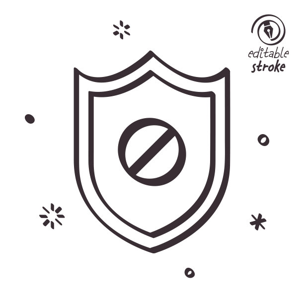 俏皮线条插图免疫能力图片下载