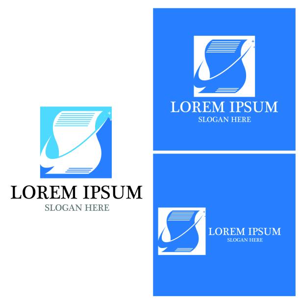 文档标志矢量模板插图图片下载