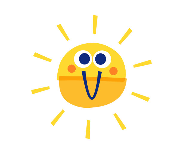 阳光可爱的表情符号图片下载